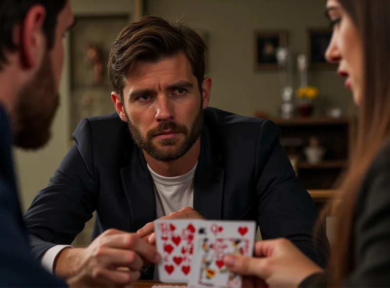 Christian Pulisic playing cards with Alexa Melton