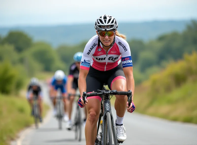 Viktoria Chladoňová cycling