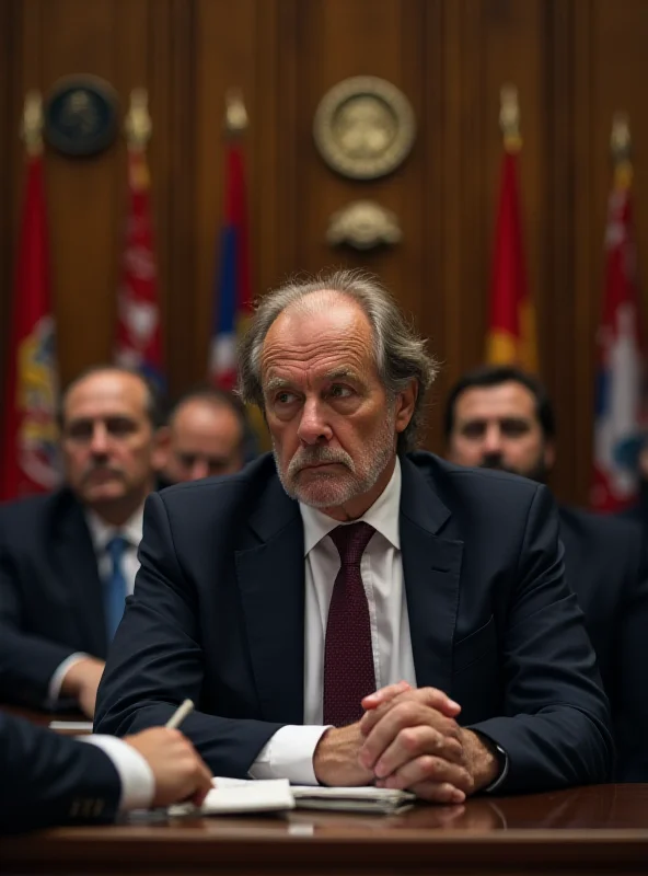 Sepp Blatter and Michel Platini in a courtroom setting, looking concerned.