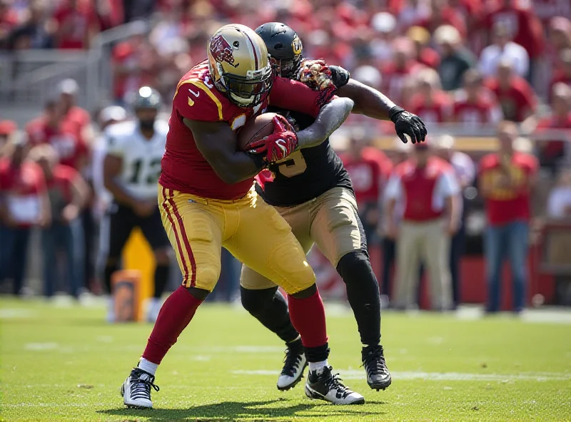 Milton Williams in action during an NFL game, tackling an opponent.