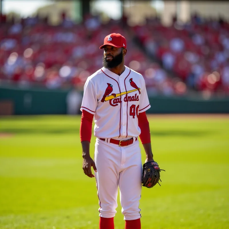 Jordan Walker in Cardinals uniform