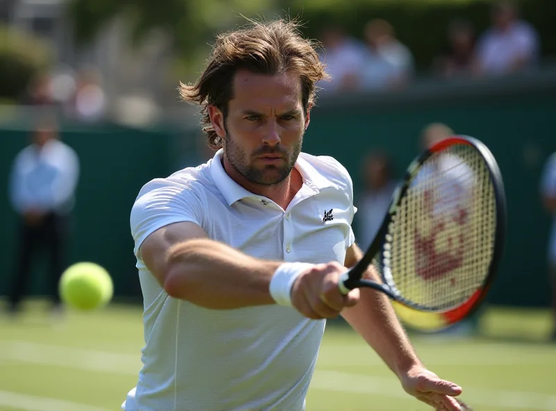 João Fonseca playing tennis during a match