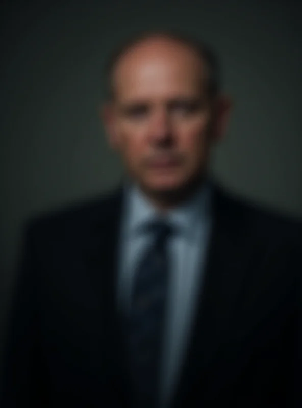 Image of Jan Marsalek, former Wirecard executive, in a suit, looking elusive and mysterious.