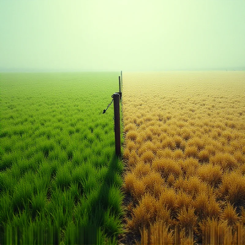 Abstract image depicting a fence with one side appearing brighter and more desirable than the other, symbolizing envy and unfairness.