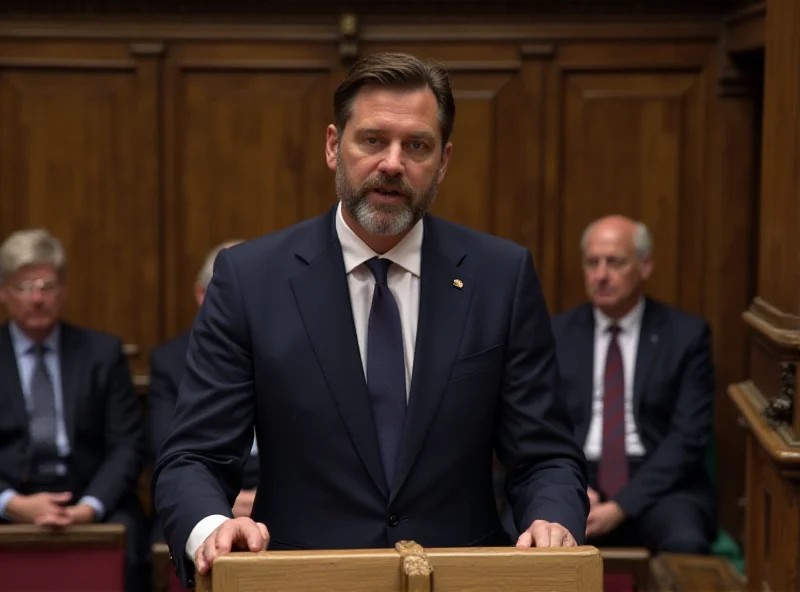 Keir Starmer addressing parliament.