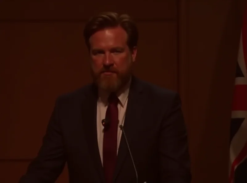 Keir Starmer giving a speech in front of a British flag