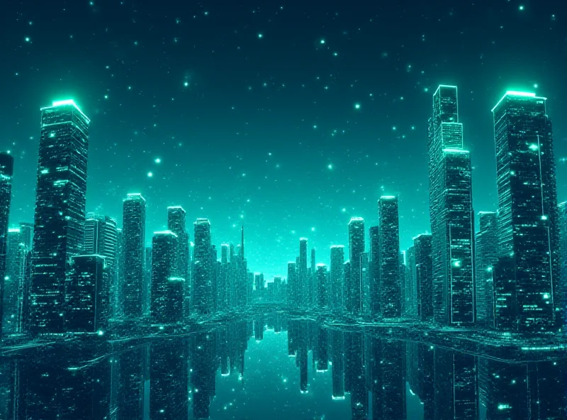 Illustration of interconnected blockchain nodes representing financial transactions.