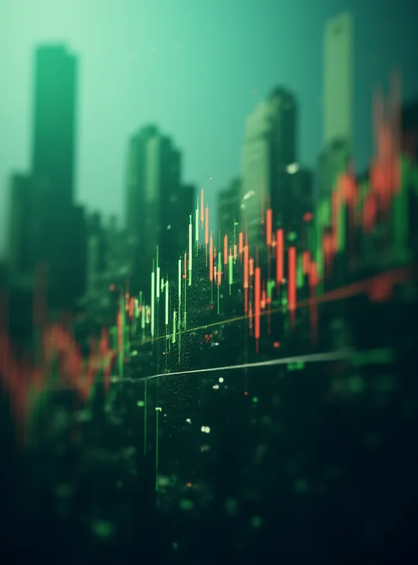 Graphs showing stock price trends