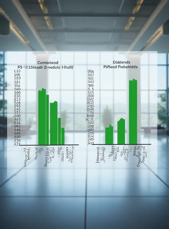 Two bar graphs comparing financial metrics of two different companies