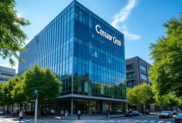 A professional office building with the CoStar Group logo prominently displayed.