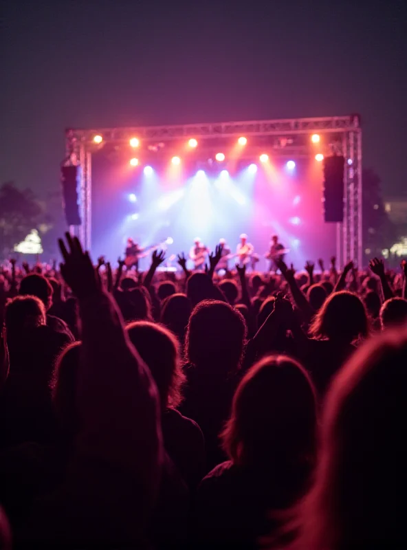 Crowd enjoying a live music concert