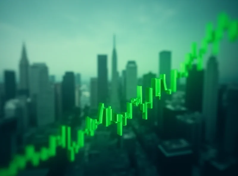 Conceptual image of a stock chart trending upwards, symbolizing investment growth.