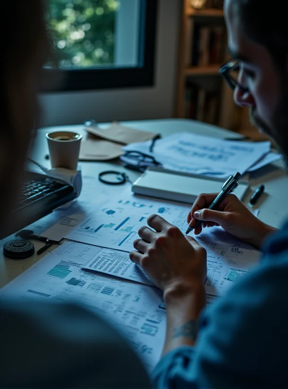 A person reviewing their finances on a laptop.