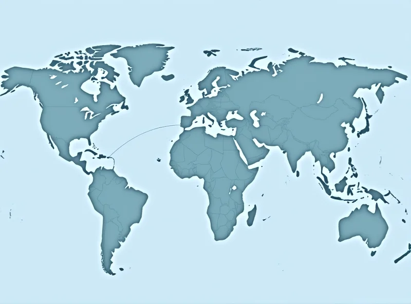 A map showing the US, Canada, Mexico and China connected by trade routes.