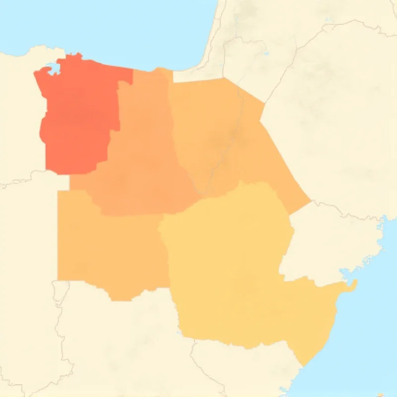 A map highlighting Sudan, Libya, and Yemen, indicating regions experiencing conflict and instability.