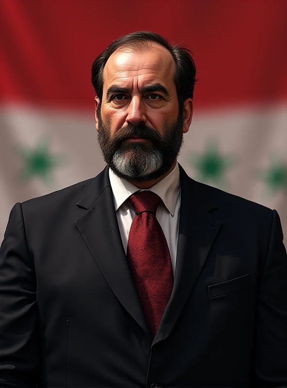 A digital illustration of Anas Khattab, the Head of the General Intelligence Directorate