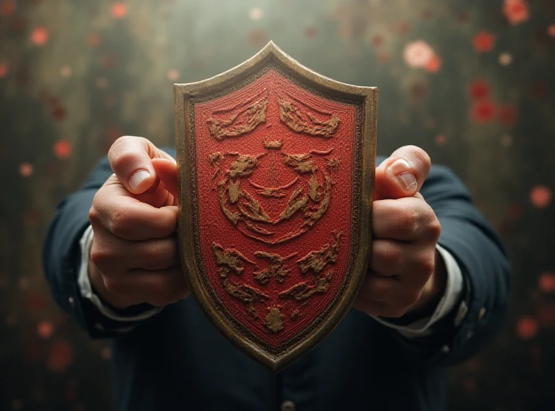 Conceptual image of a strong hand holding a shield, representing China's economic resilience and its reserve of tools to face economic challenges.