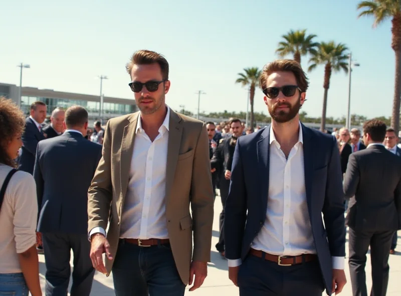 Andrew Tate and Tristan Tate arriving in Fort Lauderdale, Florida