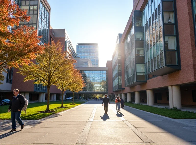 A photograph of the MIT campus with modern buildings and students walking, with a subtle overlay of the Leverage Consulting logo.