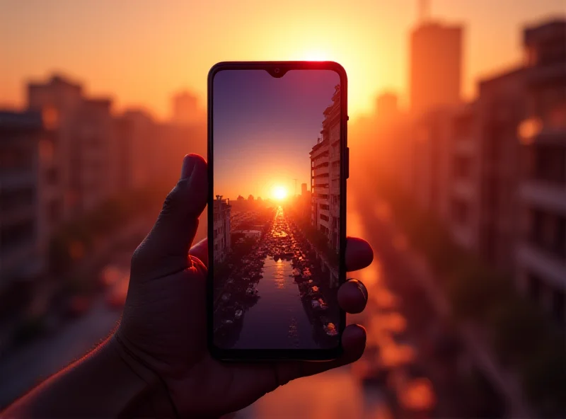 Image of Realme 6i smartphone showcasing its sleek design and vibrant display.