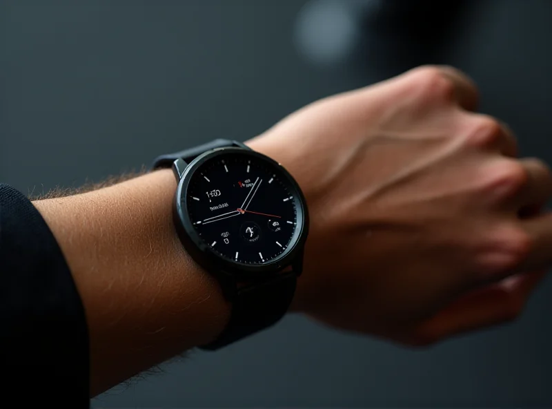 Close-up of a Samsung Galaxy Watch Ultra on a wrist