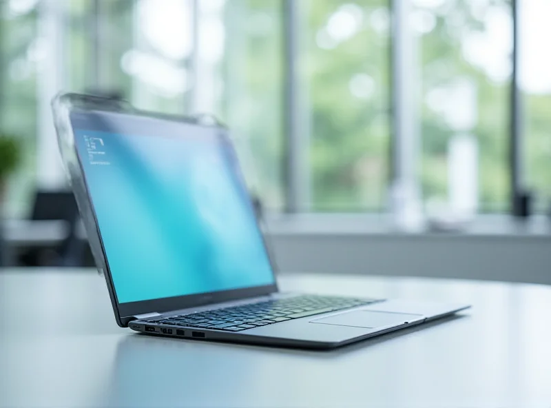 A Dell Inspiron 14 laptop on a desk, showcasing its sleek design.