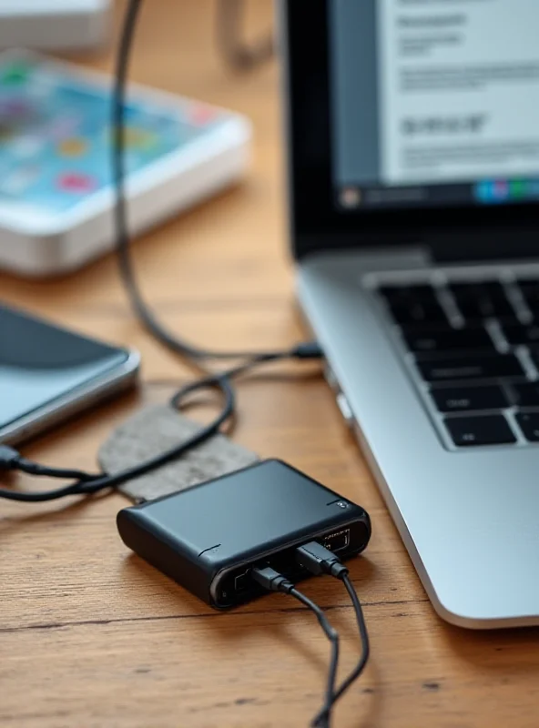 The Baseus Blade laptop power bank charging a laptop and a phone