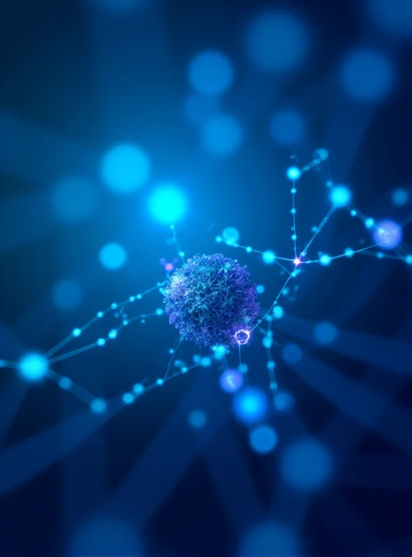 Abstract image of interconnected nodes representing AI neural network.