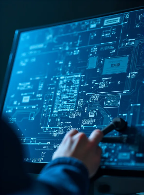 A person working on a complex circuit board design on a computer screen.