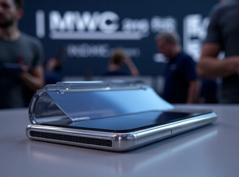 TECNO tri-fold concept smartphone on display at MWC 2025