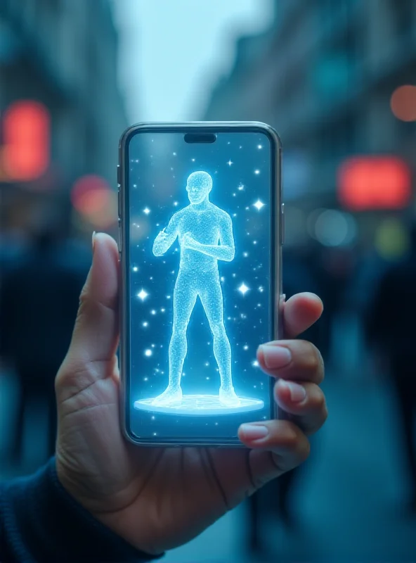 Conceptual image of an AI-powered smartphone assistant