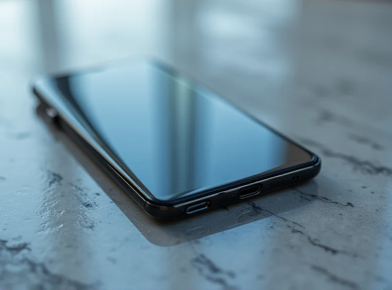 A sleek, futuristic concept phone with an incredibly slim design, possibly the Tecno Spark Slim, resting on a modern desk.