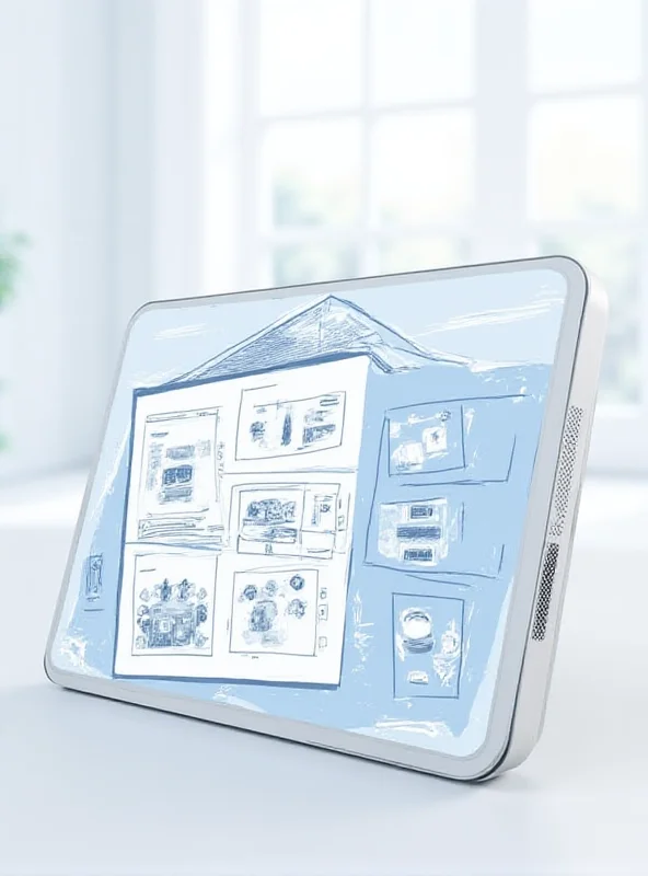 Illustration of a smart home security system interface