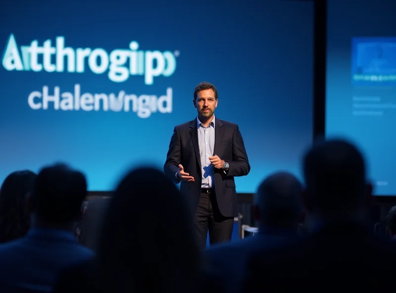 Dario Amodei, CEO of Anthropic, speaking at a conference.