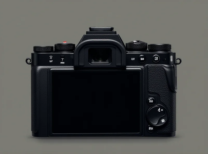 Leaked image of the Fujifilm GFX100RF camera, showing the top and rear view