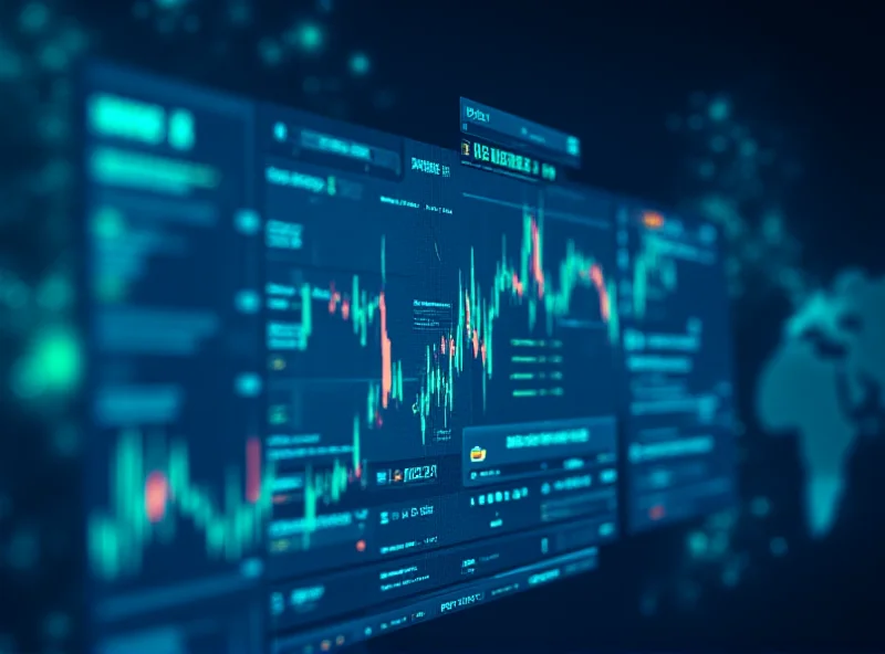 AI trading platform interface showing charts and data.