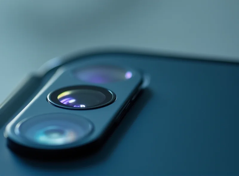 Concept image of a smartphone camera sensor