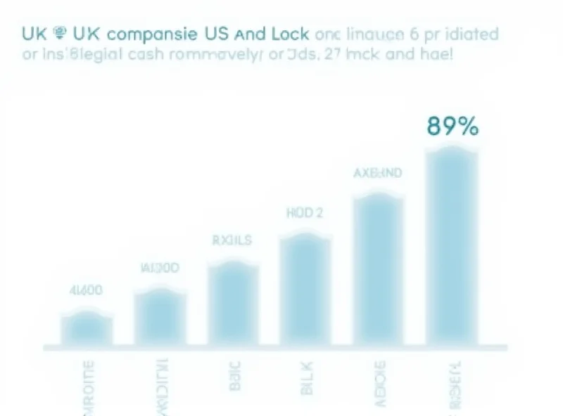 Infographic showing the adoption rate of passkeys among US and UK enterprises.