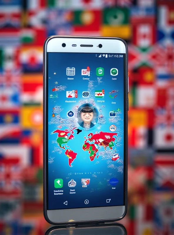 An OPPO Find N5 smartphone displayed prominently against a backdrop of various international flags, symbolizing the Premium Service program's availability in over 75 countries. The phone's screen shows a customer service interface.