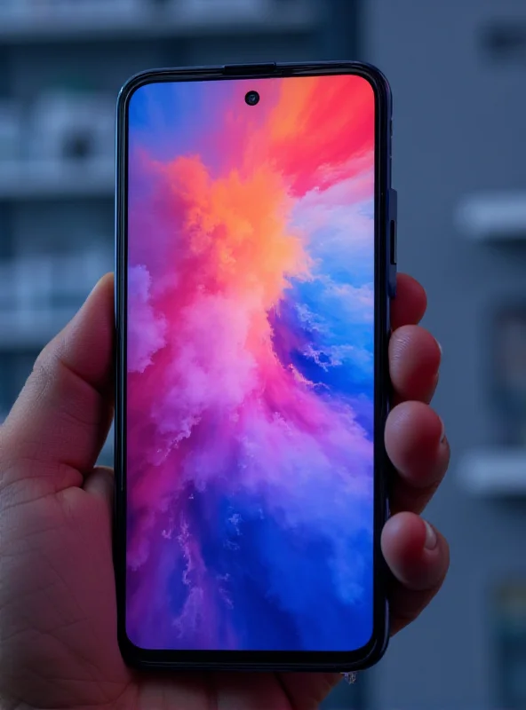 A sleek Realme Narzo 80x 5G smartphone with a vibrant display, showcasing its potential RAM and storage configurations.