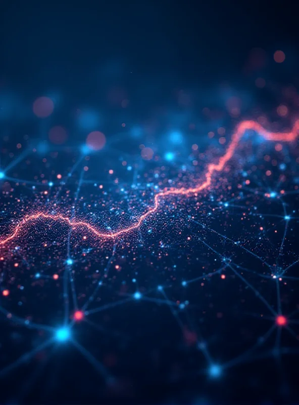 Visual representation of data streams being processed in real-time, with charts and graphs showing insights.