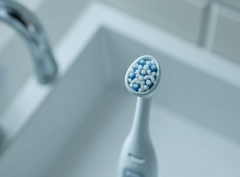 Close-up of the Oclean X Ultra S sonic toothbrush.