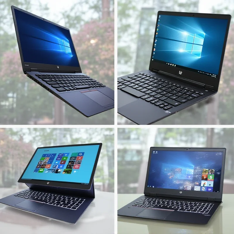 Collage of various laptops recommended for engineering students, including the Dell Inspiron, Acer Aspire, and Lenovo ThinkPad