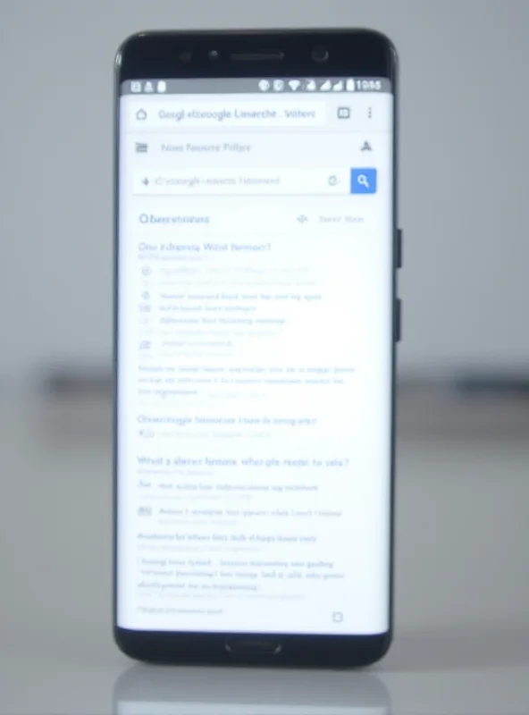 A smartphone displaying a Google Search results page with AI Overviews highlighted.