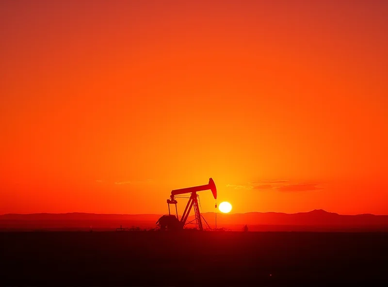 Oil Derrick at sunset.