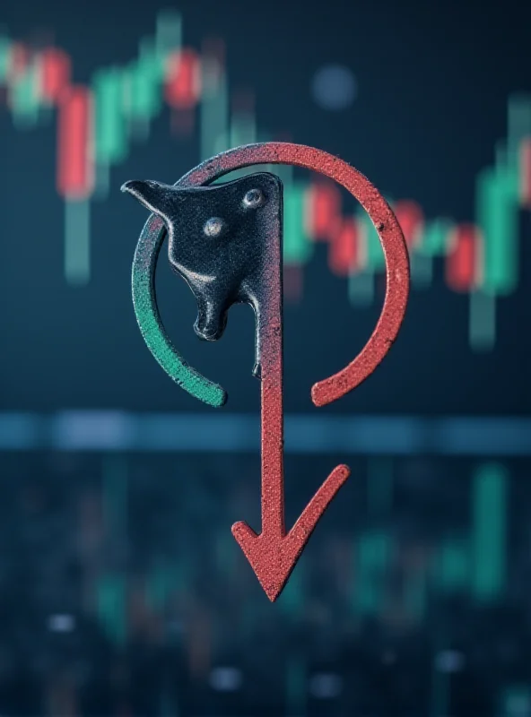 Conceptual image of short selling in the stock market.