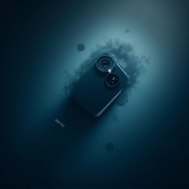 Realme phone teaser showing a camera sensor.