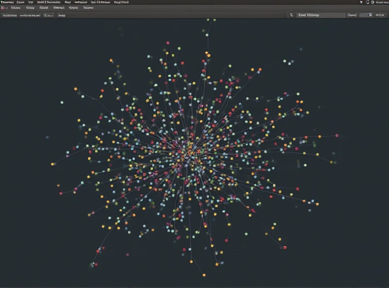 Screenshot of Ninjavis visualization interface showing a graphical representation of a ninja build log.