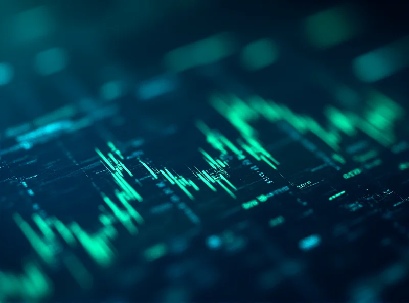 AI trading platform interface with charts and data visualization.