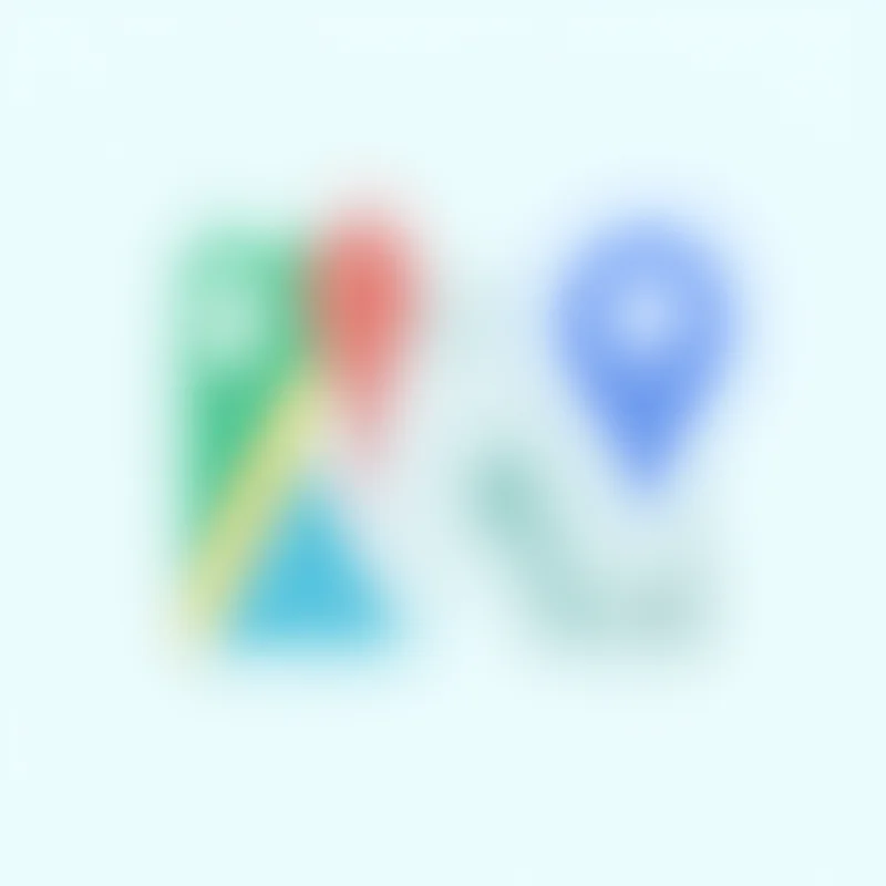 A stylized image showing Google Maps and Waze logos merging together to form a single icon.